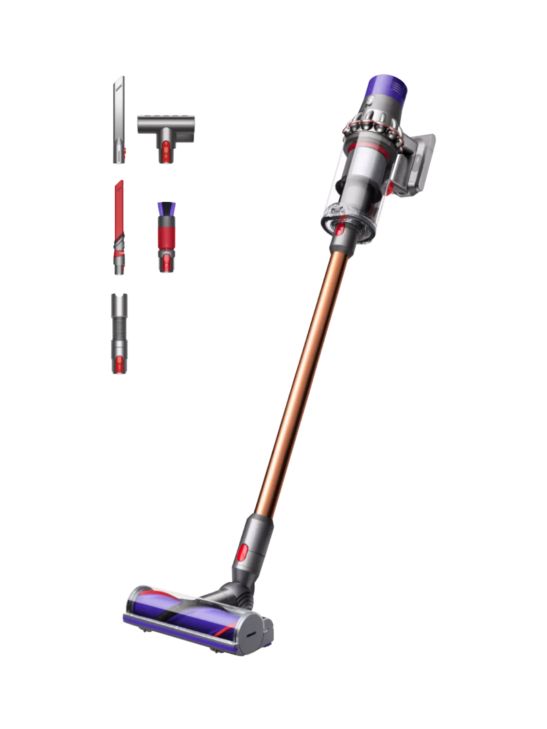 新品未使用 Dyson Cyclone V10 Fluffy SV12FFLF Dyson V10 Cyclone Cordless Vacuum Cleaner, Nickel/Copper