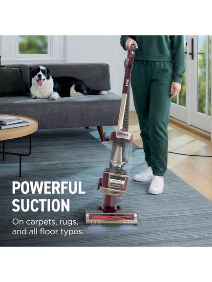 Shark LU251UK Corded Upright Vacuum Cleaner, Red Plum - view 2, Red Plum