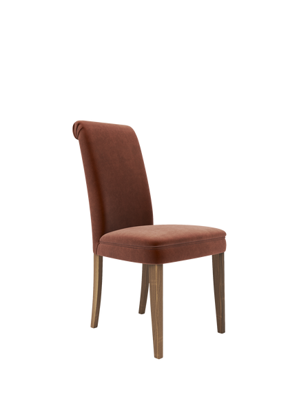 John Lewis Emily Dining Chair, Smoked Oak Leg, Plush Umber