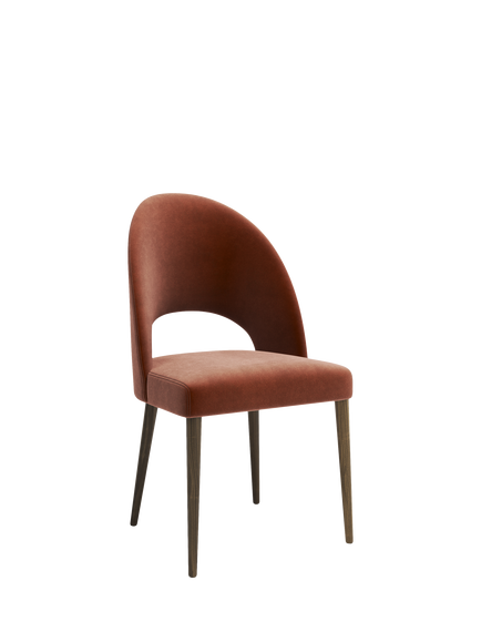 John Lewis Moritz II Dining Chair, Smoked Oak Leg, Plush Umber