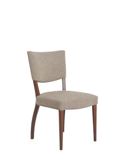 John Lewis Parisian Dining Chair, Smoked Oak Leg, Mohair Cress, Mohair Otter
