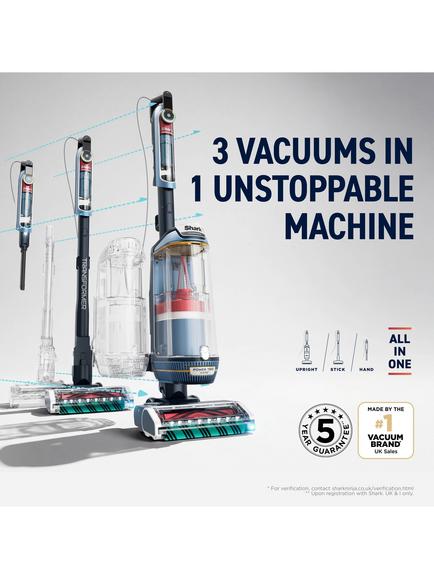 Shark LX5000UKT PowerDetect Transformer Upright Vacuum Cleaner, Ice Blue - view 2, Ice Blue