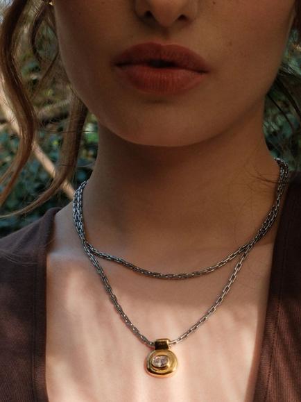 By Alona Clemence Necklace, Silver / Gold - view 2, Silver / Gold