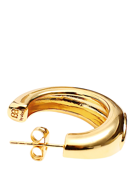 By Alona Belle Hoop Earrings, Gold - view 2, Gold