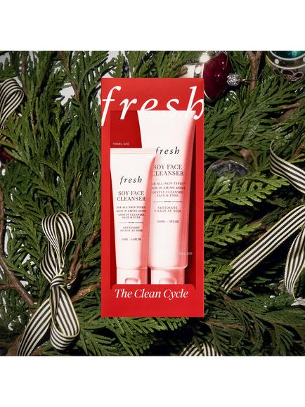 Fresh Clean Cycle Soy Face Cleanser Duo Holiday Skincare Gift Set - view 2, Red