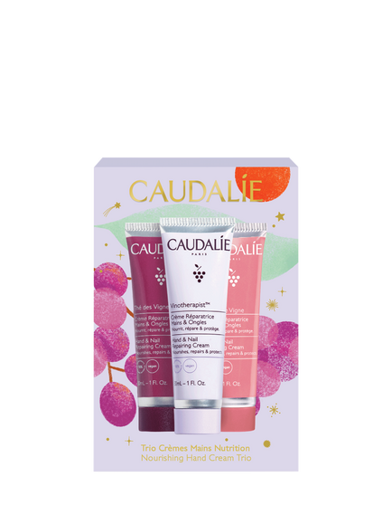 Caudalie Nourishing Hand Cream Trio Gift Set, Pink Dark