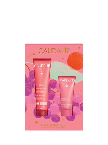 Caudalie VinoHydra Moisturising Duo Skincare Gift Set, Pink Multi Pink