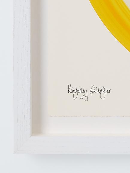 John Lewis Lisa Sharpe x Kimberley Gallagher 'Sunshine' Framed Print, 40 x 40cm, Yellow - view 2, Yelllow