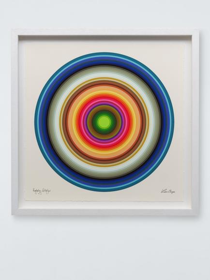 John Lewis Lisa Sharpe x Kimberley Gallagher 'Transformation' Framed Print, 40 x 40cm, Blue, Blue