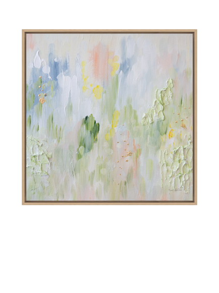 John Lewis Mercedes Lopez Charro 'Spring Treats' Framed Canvas Print, 84 x 84cm, Green/Multi, Multi