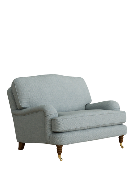 Laura Ashley OUTLET Lynden Snuggler, Teak Leg, Like New, Anneliese Seaspray, Anneliese Seaspray