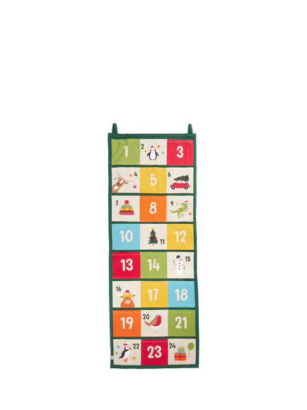 Frugi KIds' Hanging Cotton Advent Calendar, Multi, Multi