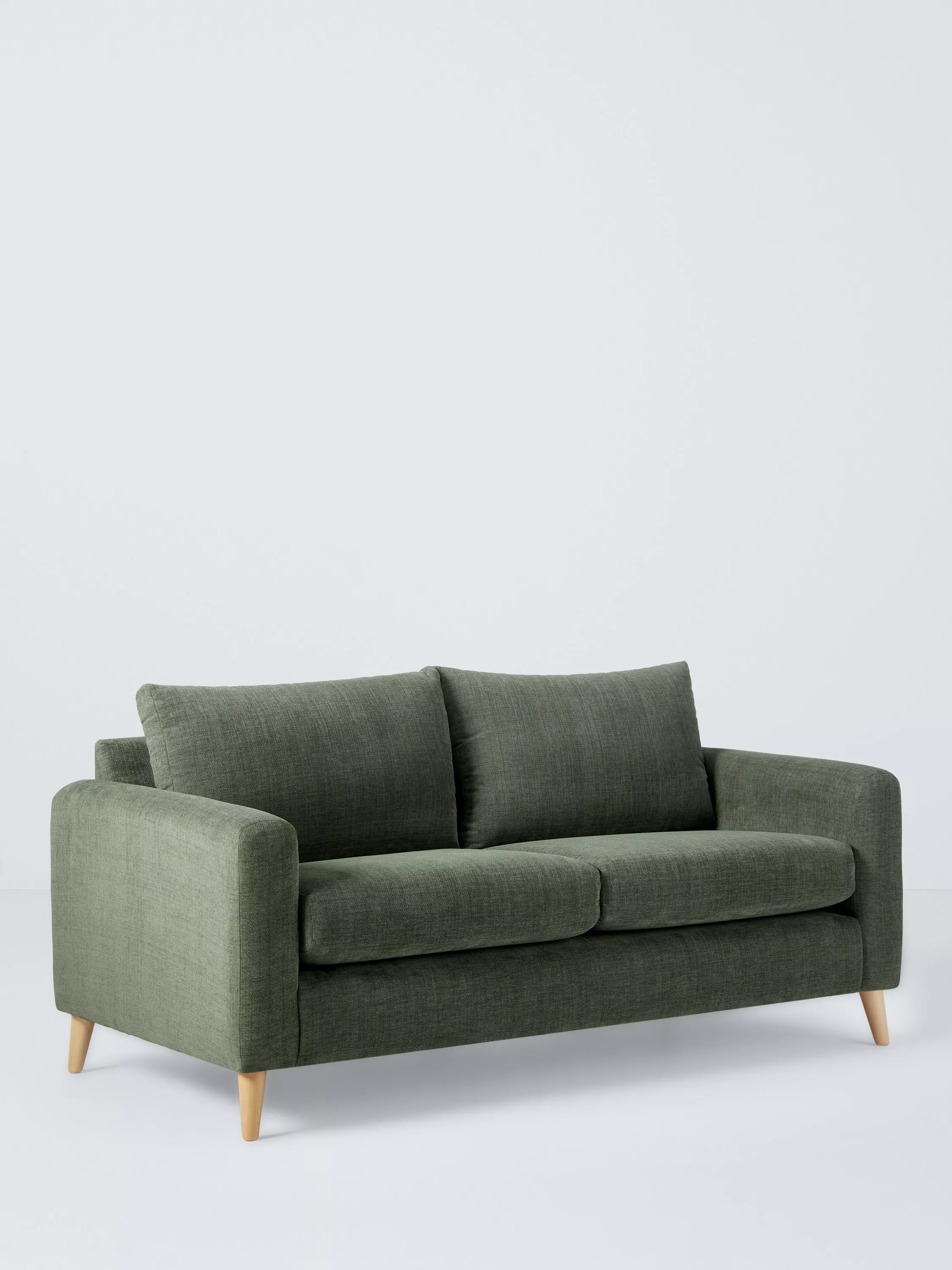 John Lewis Strand Large 2 Seater Sofa, Light Leg, Yeti Triton