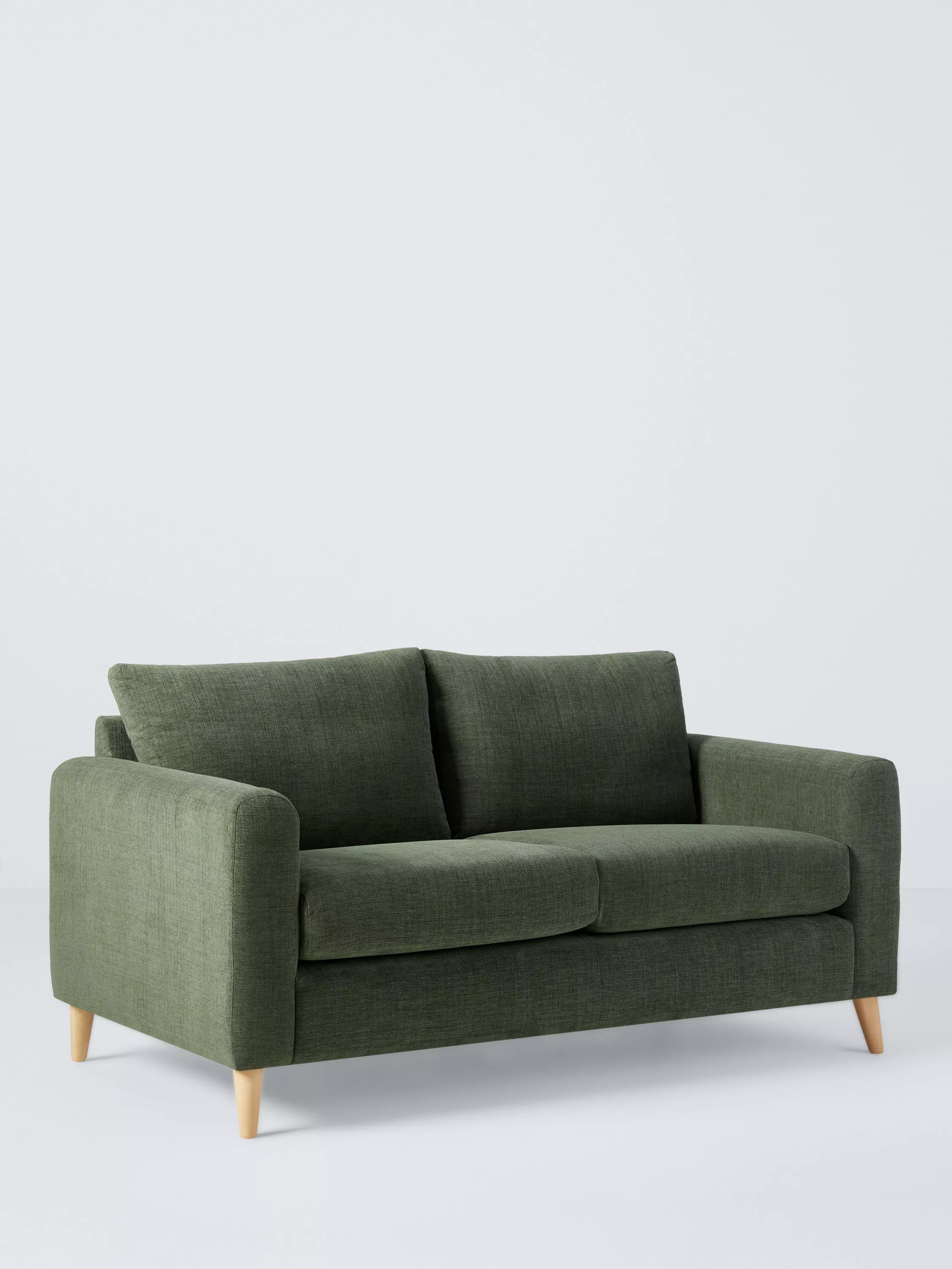 John Lewis Strand Medium 2 Seater Sofa, Light Leg, Yeti Triton