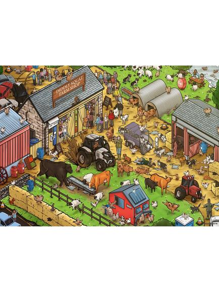 Ravensburger Diddly Squat Farm XL Puzzle, 100 Pieces - view 2, Multi
