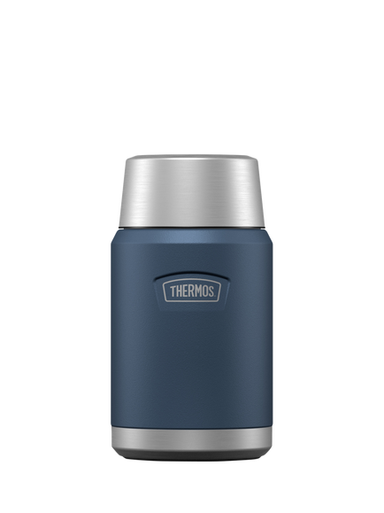 Thermos Icon Vacuum Insulated Stainless Steel Food Flask, 710ml, Navy, Navy