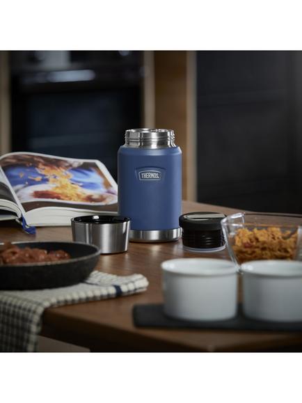 Thermos Icon Vacuum Insulated Stainless Steel Food Flask, 710ml, Navy - view 2, Navy