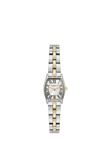 Olivia Burton 24000391 Women's Cambridge 18mm Rectangular Bracelet Strap Watch, Bi-colour, Bi-colour