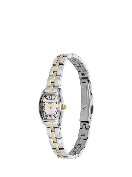 Olivia Burton 24000391 Women's Cambridge 18mm Rectangular Bracelet Strap Watch, Bi-colour - view 2, Bi-colour