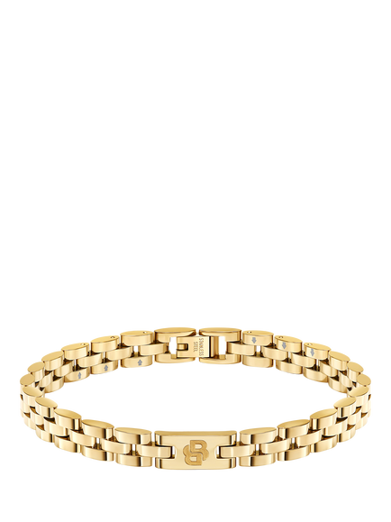 BOSS Men's Archer Chunky Bracelet, Gold, Gold