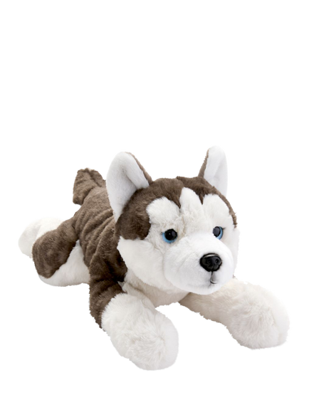 FAO Schwarz Charcoal Husky Dog 22" Plush Soft Toy, Multi