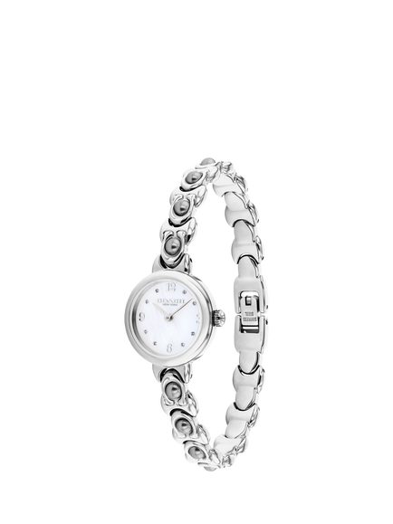 Coach 14504698 Women's Iris 22mm Round Bracelet Strap Watch, Silver - view 2, Silver