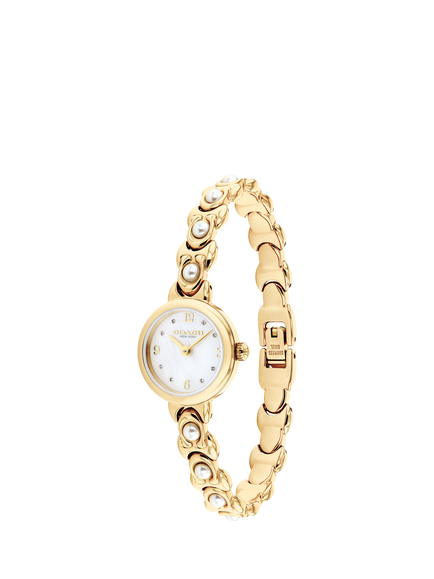 Coach 14504699 Women's Iris 22mm Round Bracelet Strap Watch, Gold - view 2, Gold