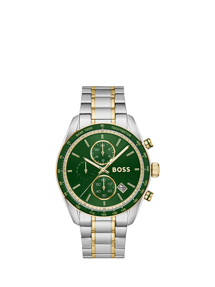 BOSS1514345 Men's Grand Prix Vitesse 44mm Bracelet Strap Watch, Bi-colour, Bi-colour