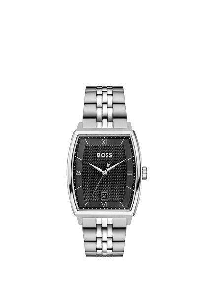 BOSS 1514353 Men's Principle Ark 39mm Bracelet Strap Watch, Silver, Silver
