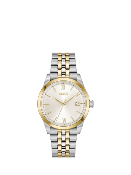 BOSS 1514358 Men's Langford 39mm Bracelet Strap Watch, Bi-colour, Bi-colour