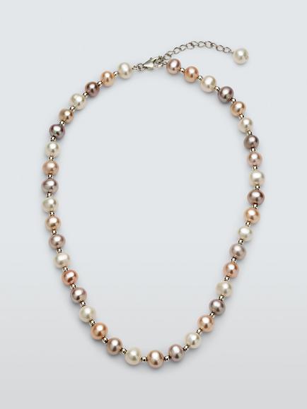 Lido Freshwater Pearl Necklace, Pastel Mix, Pastel Mix