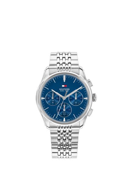 Tommy Hilfiger 1710811 Men's Bryant 38mm Round Bracelet Strap Watch, Silver, Silver
