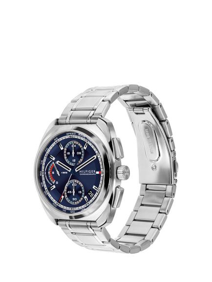 Tommy Hilfiger 1792273 Men's 41mm Round Chronograph Watch, Silver - view 2, Silver