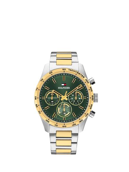 Tommy Hilfiger 1792279 Men's Hampton 42mm Round Bracelet Strap Watch, Bi-colour, Bi-colour