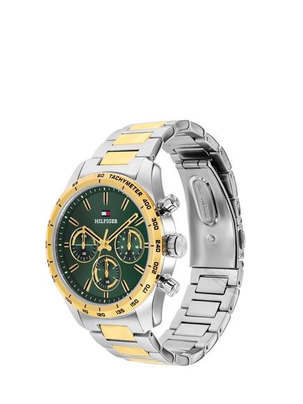 Tommy Hilfiger 1792279 Men's Hampton 42mm Round Bracelet Strap Watch, Bi-colour - view 2, Bi-colour
