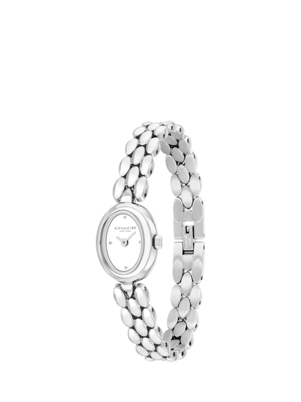 Coach 14504736 Sammy Women's 18mm Oval Bracelet Strap Watch, Silver - view 2, Silver