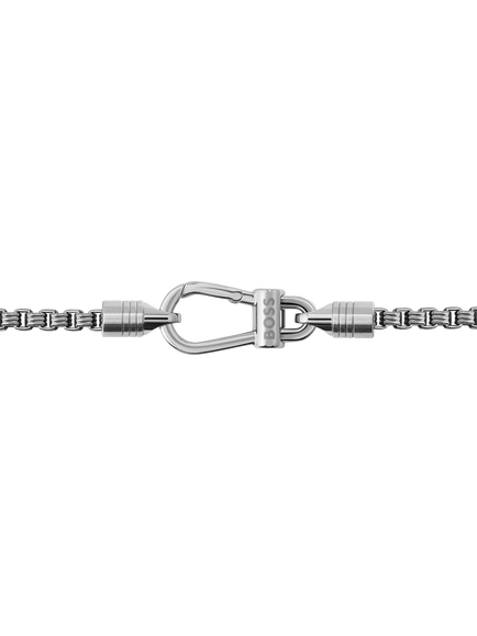BOSS Men's Liam Chain Necklace, Silver - view 2, Silver