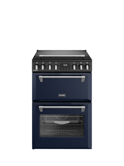 Stoves OUTLET Richmond Deluxe 60cm Electric Range Cooker with Induction Hob, Like New, Midnight Blue, Midnight Blue