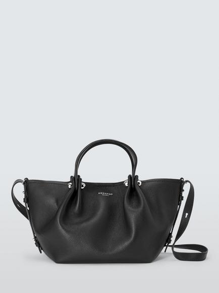 Weekend MaxMara Adritto Leather Mini Tote Bag, Black, Black