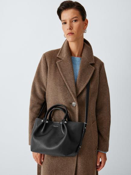Weekend MaxMara Adritto Leather Mini Tote Bag, Black - view 2, Black