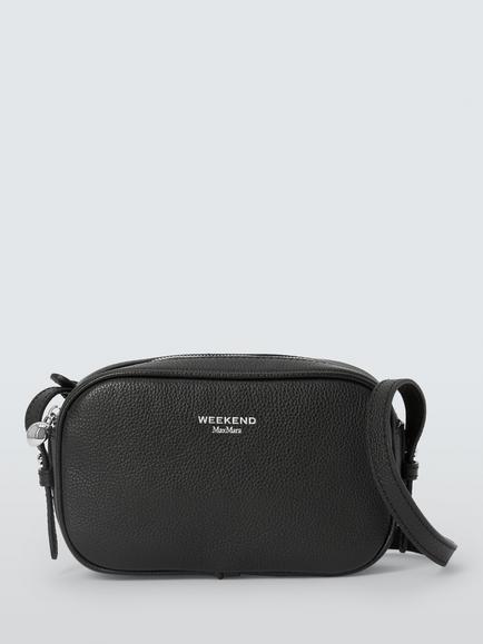 Weekend MaxMara Leather Crossbody Bag, Black, Black