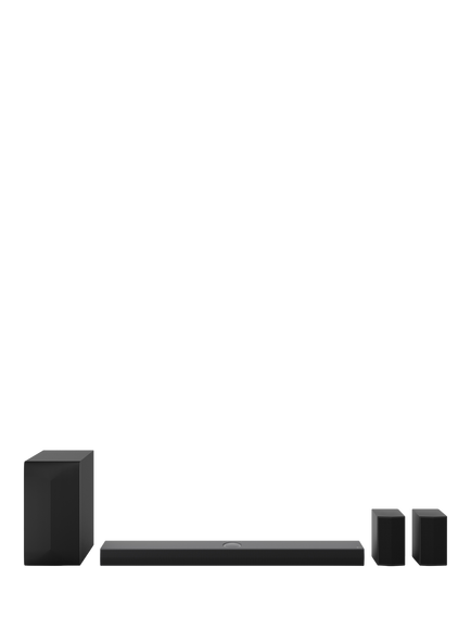 LG US70TR Bluetooth Soundbar with Dolby Atmos, DTS:X, Wireless Subwoofer & Rear Speakers, Black, Black