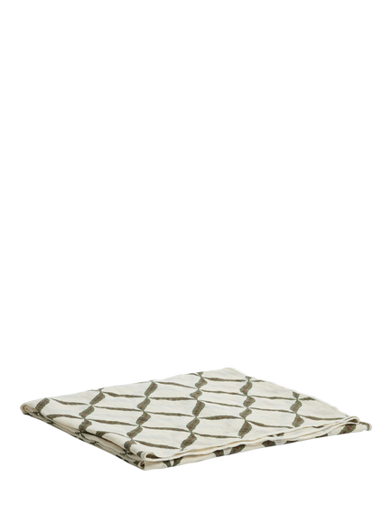 OKA Nava Rectangular Linen Tablecloth, 350 x 175cm, Sage, Sage