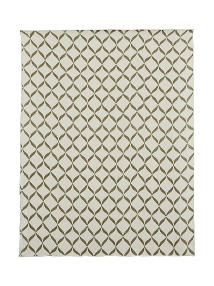 OKA Nava Rectangular Linen Tablecloth, 350 x 175cm, Sage - view 2, Sage