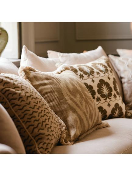 OKA Lillian Cushion - view 2, Oatmeal