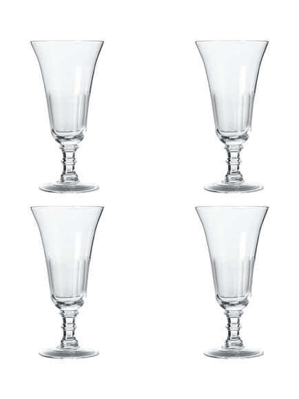 OKA Ranelagh Champagne Glass Flute, Set of 4, 300ml, Clear, Clear