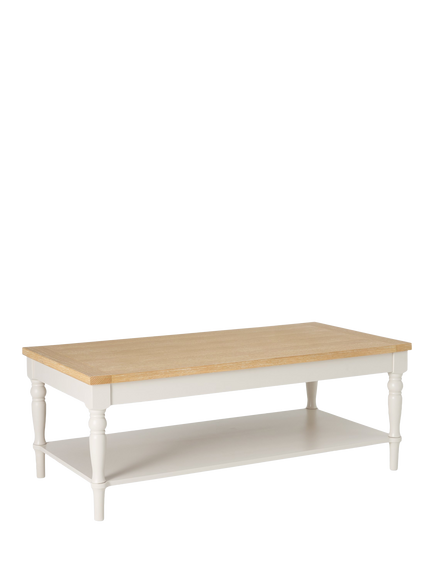 John Lewis OUTLET Foxmoor Rectangular Coffee Table, FSC-Certified, LInen, Cream