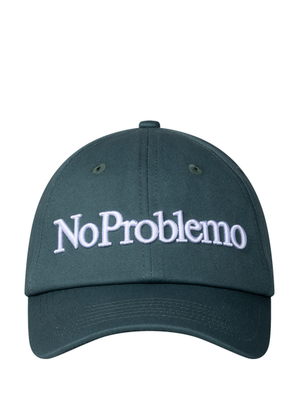 No Problemo Embroidered Cap, Teal, Teal