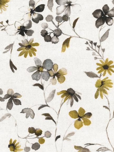 H&S Fabrics Camomile Furnishing Fabric, Ghost