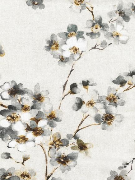 H&S Fabrics Jasmine Furnishing Fabric, Ghost